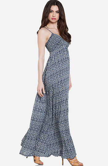 Tribal Tie Back Maxi Dress Slide 1