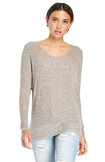 Dolman Sleeve Knit Top Slide 1