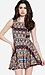 Tribal Fit and Flare Dress Thumb 1