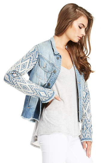 Artisan de Luxe Diamond Embroidered Jacket Slide 1