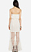 Line & Dot Embroidered Lace Tube Maxi Dress Thumb 2