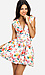 Floral Print Cutout Dress Thumb 1