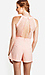 Lace Back Rose Romper Thumb 2