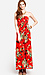 Strapless Feather Maxi Dress Thumb 1