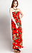 Strapless Feather Maxi Dress Thumb 2