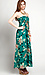 Strapless Feather Maxi Dress Thumb 2