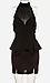 Little Black Peplum Dress Thumb 5