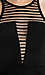 Striped Mesh Bodycon Dress Thumb 4