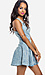 Chambray Fit and Flare Dress Thumb 2