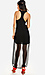 Line & Dot Sheer Tail Dress Thumb 3