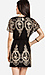 Metallic Embroidered Fit and Flare Dress Thumb 2