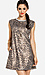 Metallic Leopard Sweatshirt Dress Thumb 1