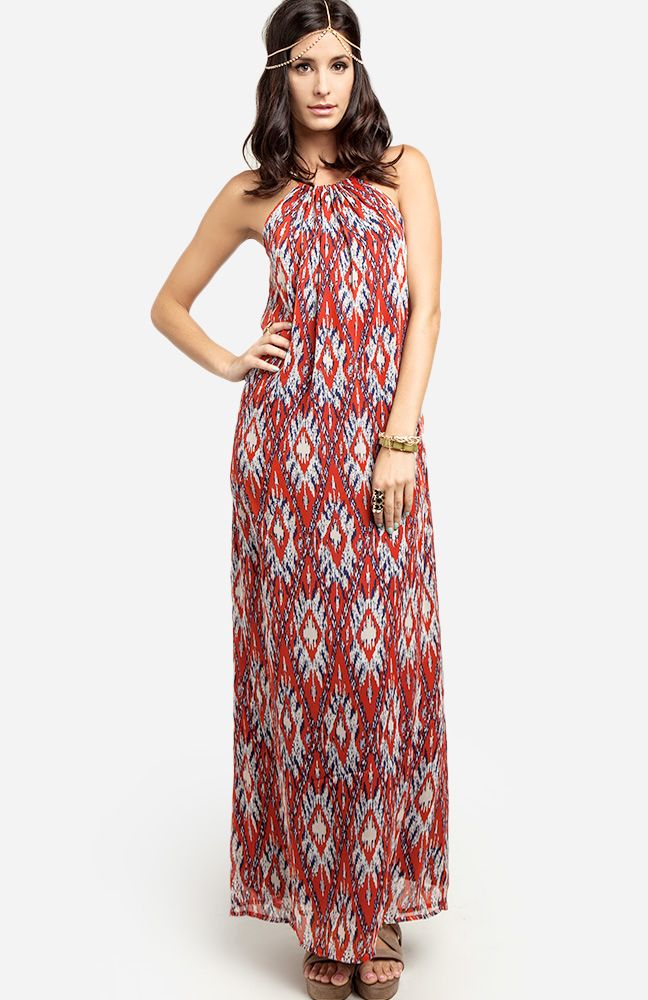 ikat dress myntra