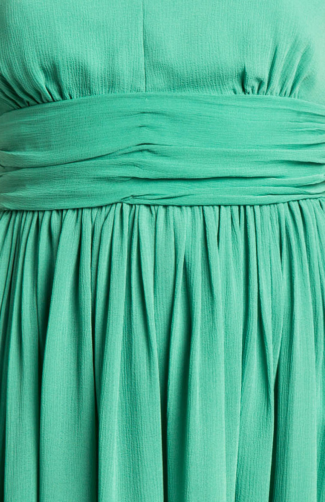 BB Dakota Edie Chiffon Dress in Green | DAILYLOOK