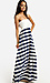 Strapless Striped Maxi Dress Thumb 2