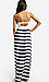 Strapless Striped Maxi Dress Thumb 3