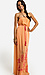 Strapless Embroidered Maxi Dress Thumb 1