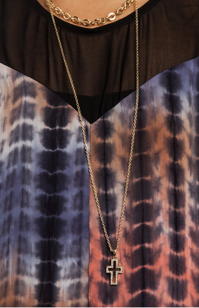Tie Dye Stripe Romper - Pink & Grey main image 1