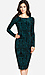 Geometric Velvet Midi Dress Thumb 1