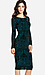 Geometric Velvet Midi Dress Thumb 3