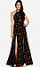 Stone Cold Fox Onyx Silk Gown Thumb 1