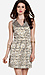 Gold Leaf Jacquard Dress Thumb 1