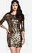 Sequined Baroque Bodycon Dress Thumb 1