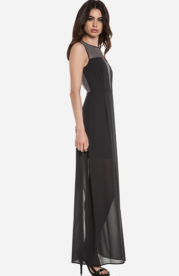 sheer maxi robe