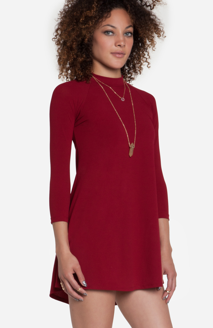 Bibiana Flared Mini Dress - Elegant Long Sleeve Ruffle & Button Detail main image 1