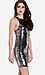 Line & Dot Mirror Sequin Halter Dress Thumb 3