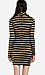 Mesh and Angora Striped Dress Thumb 2