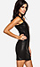 BB Dakota Simone Leatherette Dress in Black | DAILYLOOK