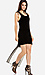 Line & Dot Velvet Sheer Tail Dress Thumb 1