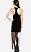 Line & Dot Velvet Sheer Tail Dress Thumb 2