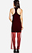 Line & Dot Velvet Sheer Tail Dress Thumb 2