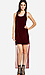 Line & Dot Velvet Sheer Tail Dress Thumb 3