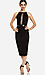 DAILYLOOK Mesh Strip Midi Dress Thumb 1