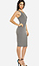Checkered Knit Midi Dress Thumb 3