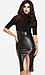 Leatherette Skirt Midi Dress Thumb 1