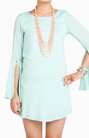Flamingo Bell Sleeve Dress Slide 1