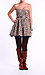 Cotton Flower Dress with Patent Belt Thumb 5