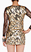 Gold Sequin Mesh Dress Thumb 3