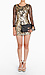 Gold Sequin Mesh Dress Thumb 5