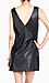 Faux Leather Drop Waist Dress Thumb 3