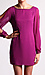 Shift Dress with Embellished Trim Thumb 1