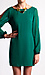 Shift Dress with Embellished Trim Thumb 1