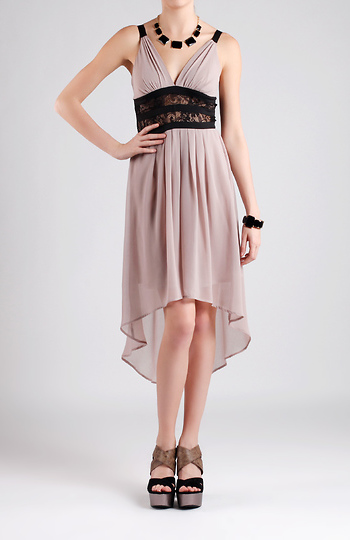 Swing Dress with Dipped Hem Slide 1