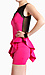 Fuchsia Peplum Dress Thumb 2