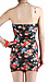 Floral Print Tube Dress Thumb 3