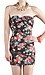 Floral Print Tube Dress Thumb 1